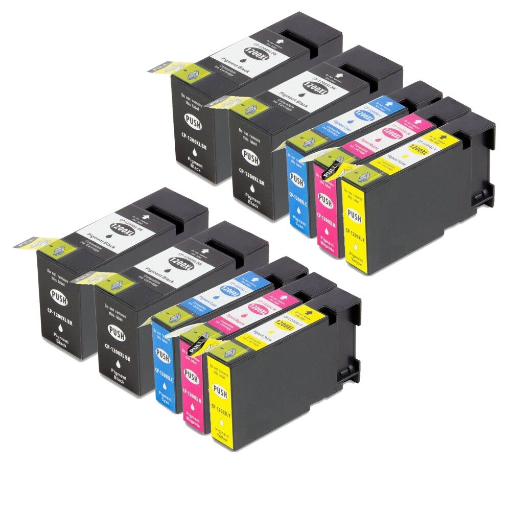 10 Ink Cartridge Compatible Canon PGI-1200XL High Yield (CMYK)