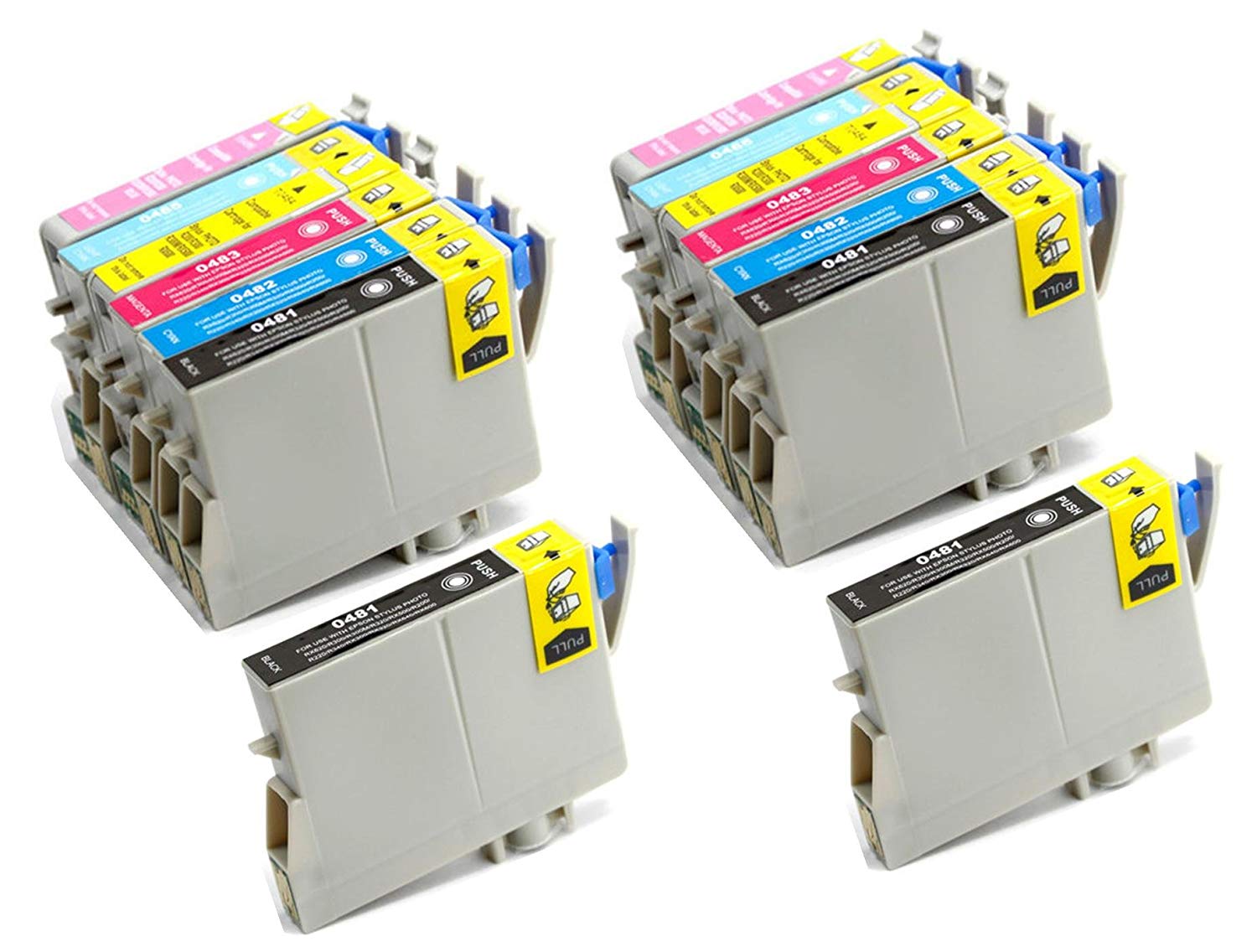 14 Ink Cartridge Compatible Epson 48 T048 XL (CMYKLCLM)