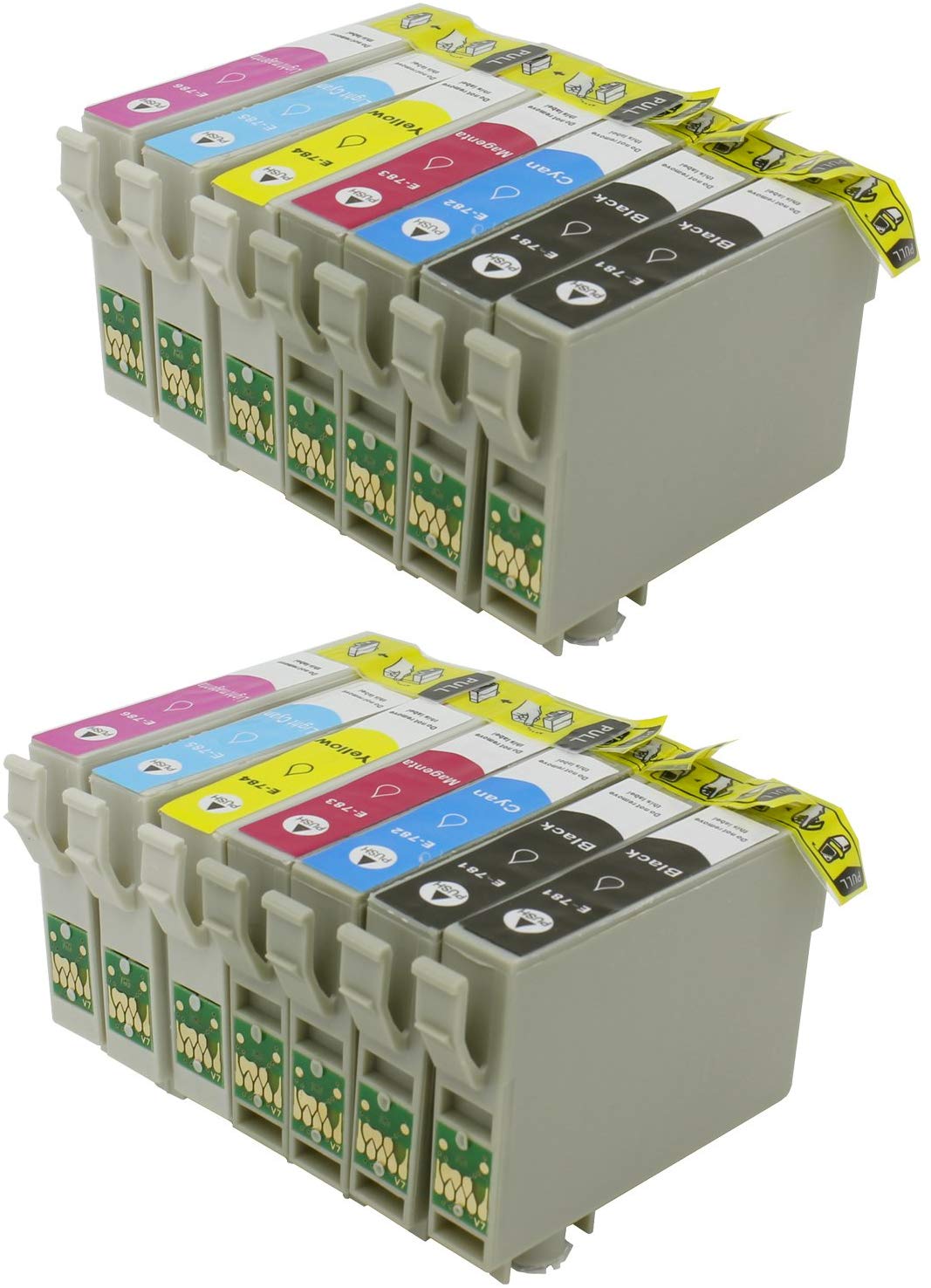 14 Ink Cartridge Compatible Epson 78 T078 (CMYKLCLM)