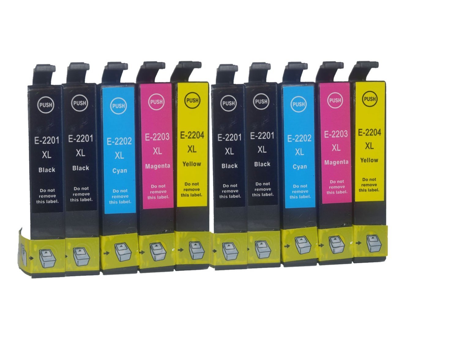 10 Ink Cartridge Compatible Epson 220XL T220XL (T220XL120 T220XL120 T220XL120 T220XL120) CMYK