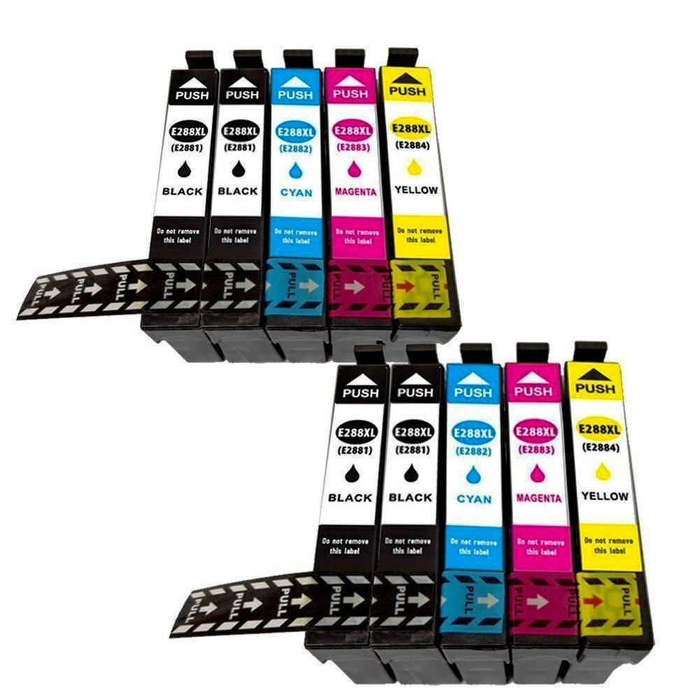 10 Ink Cartridge Compatible Epson 288XL T288XL (T288XL120 T288XL220 T288XL320 T288XL320) CMYK