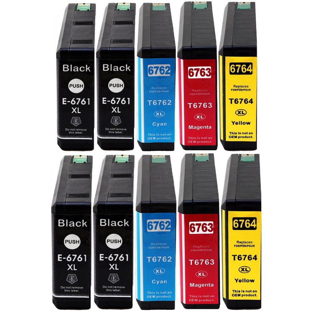 10 Ink Cartridge Compatible  Epson 676XL T676XL (T676XL120 T676XL220 T676XL320 T676XL420) CMYK