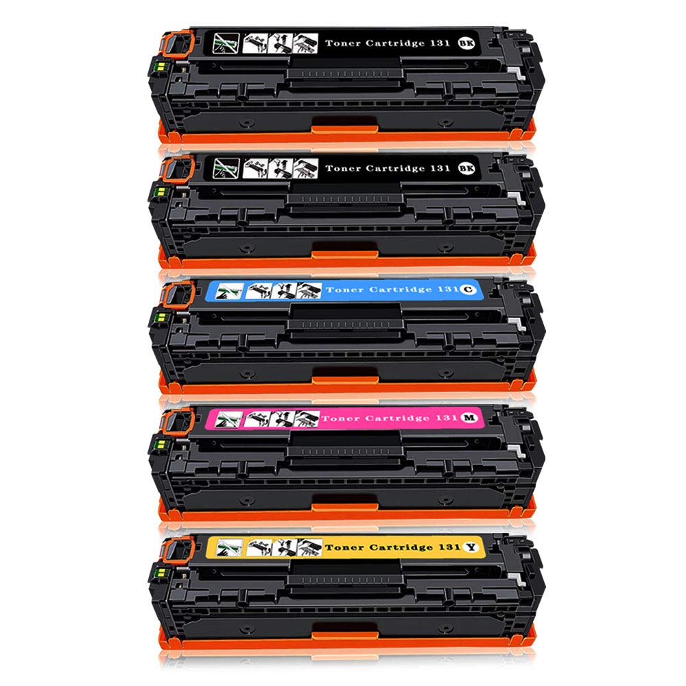 5 Toner Cartridges Compatible HP 131A 131X CF210X CF211A CF212A CF213A (CMYK)