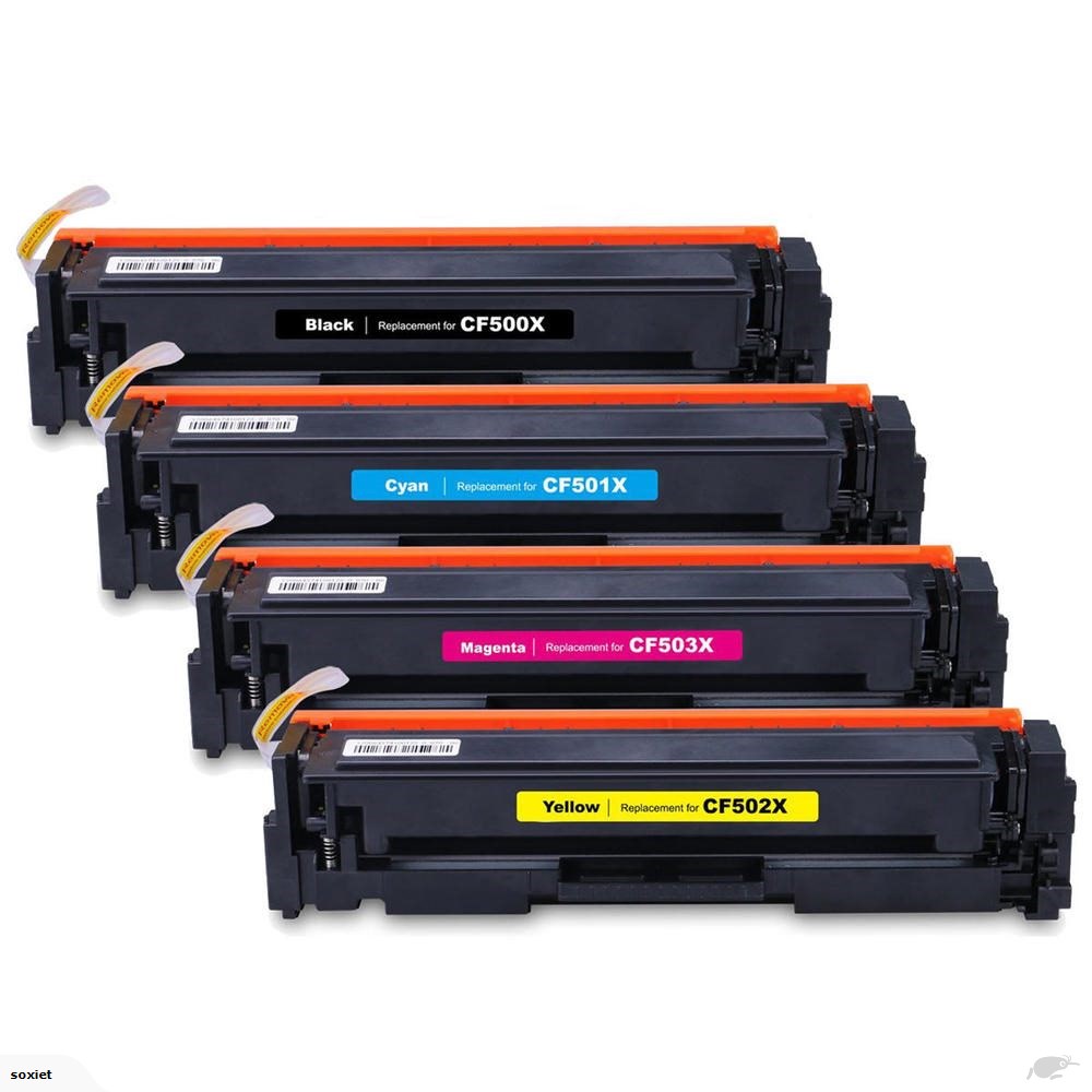 4 Toner Cartridge Compatible HP 202X (CF500X CF501X CF202X CF503X) CMYK