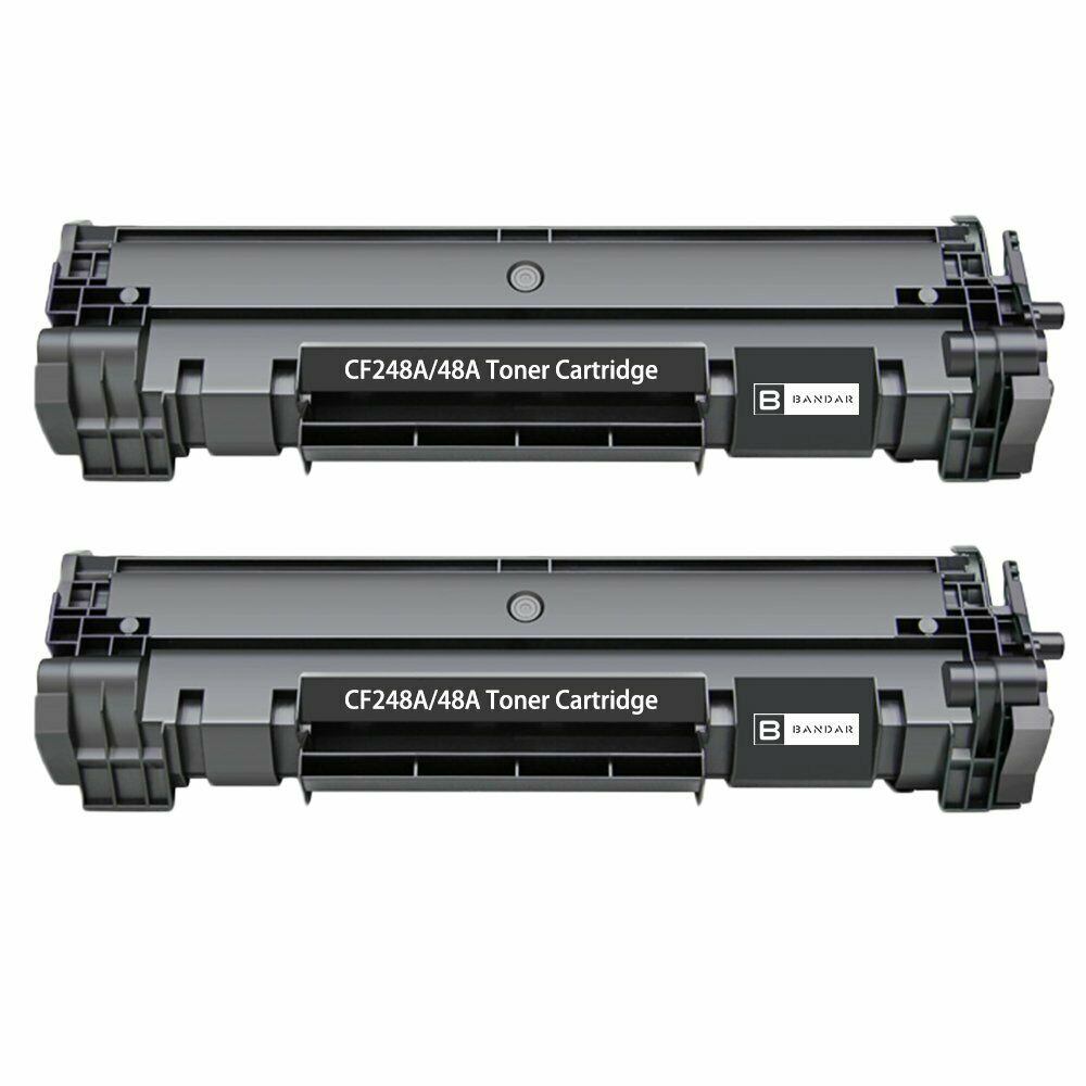 2 Cartouches Laser Compatible HP 48A (CF248A) Noir