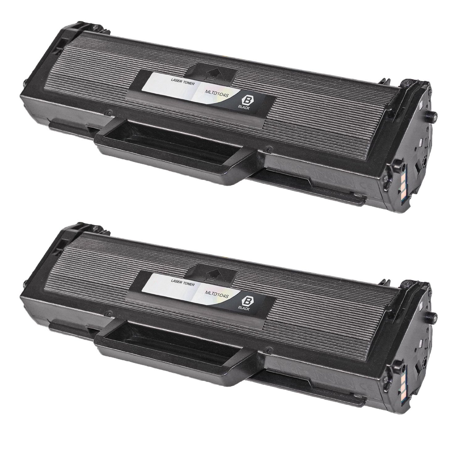 2 Cartouche Laser Compatible Samsung MLT-D104S (D104S) Noir